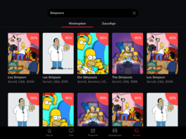 Ansicht 4nettv auf ipad